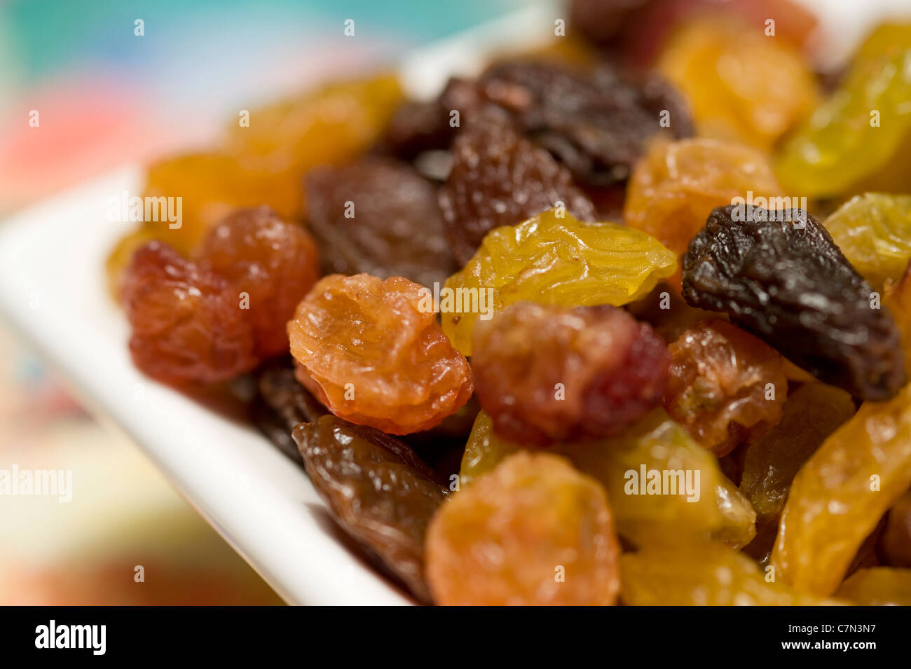 selection of mixed raisins Stock Photo Alamy