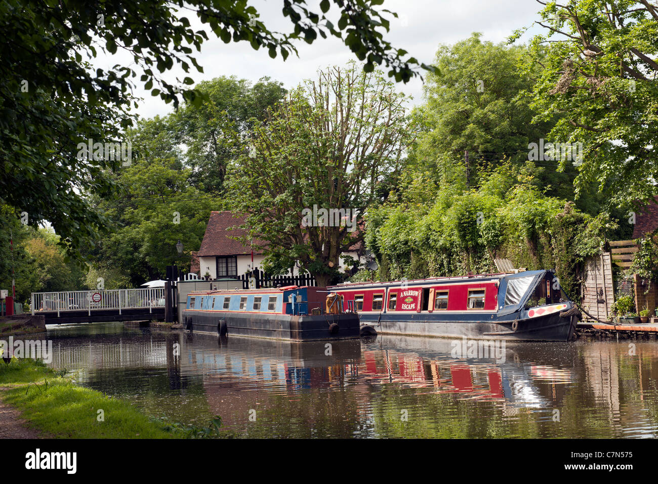 Grand Union Canal,nr Hemel Hempstead, Hertfordshire, England, UK. Stock Photo