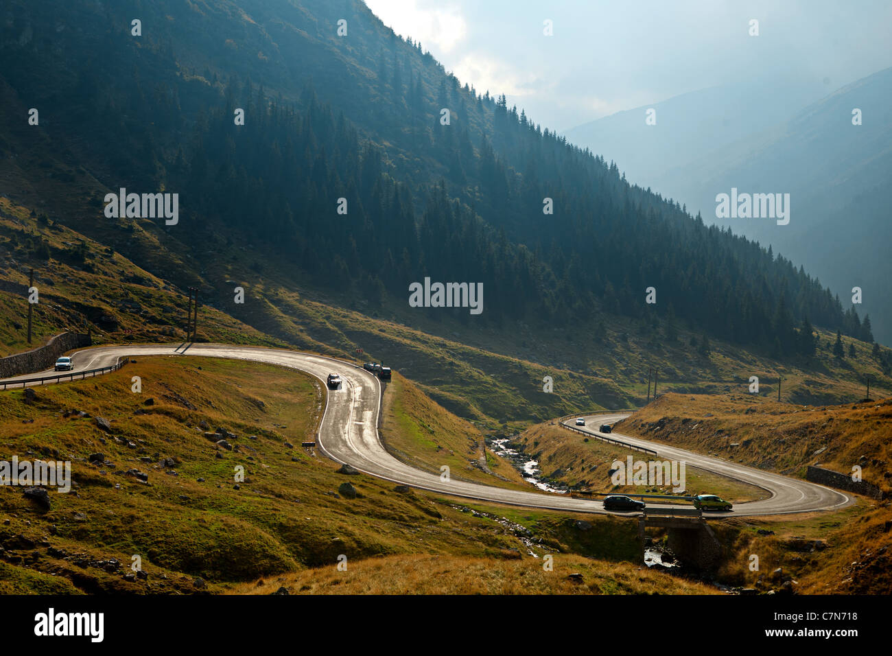 Transfagarasan scenic road, Romania Stock Photo