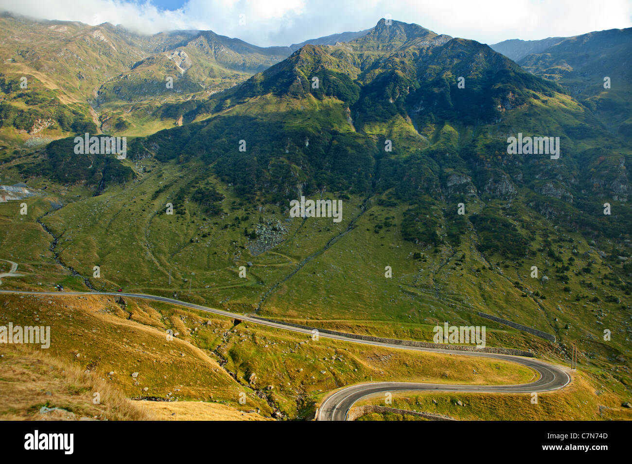 Transfagarasan scenic road, Transylvania, Romania Stock Photo
