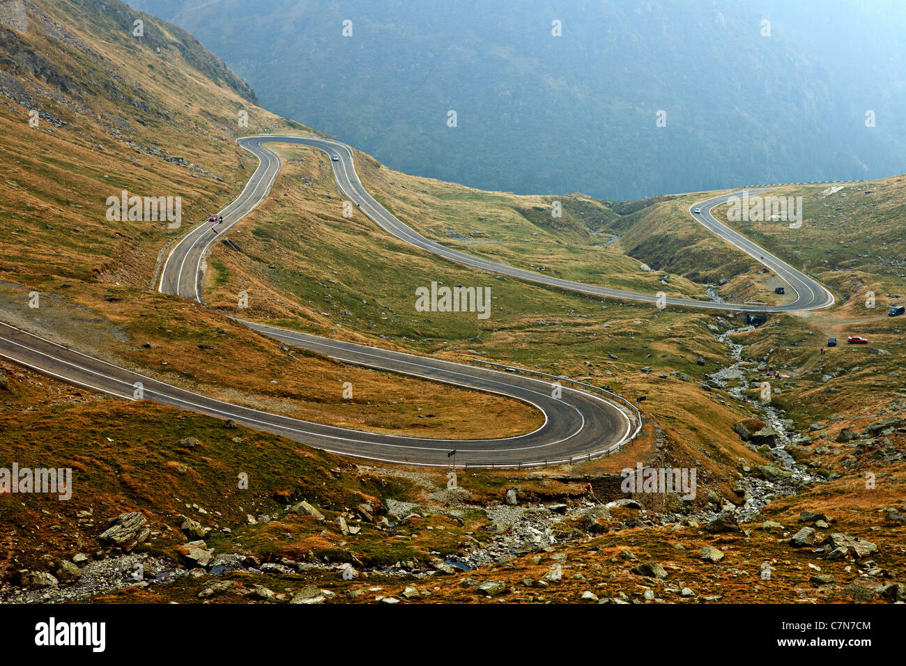 Transfagarasan scenic road, Romania Stock Photo