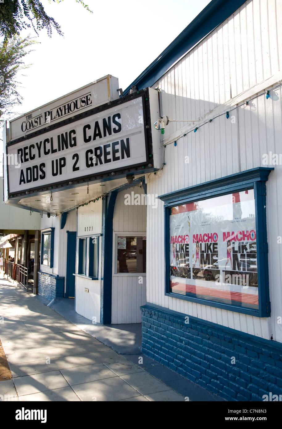 Coast Playhouse on Santa Monica Bl in Los Angeles CA Stock Photo Alamy