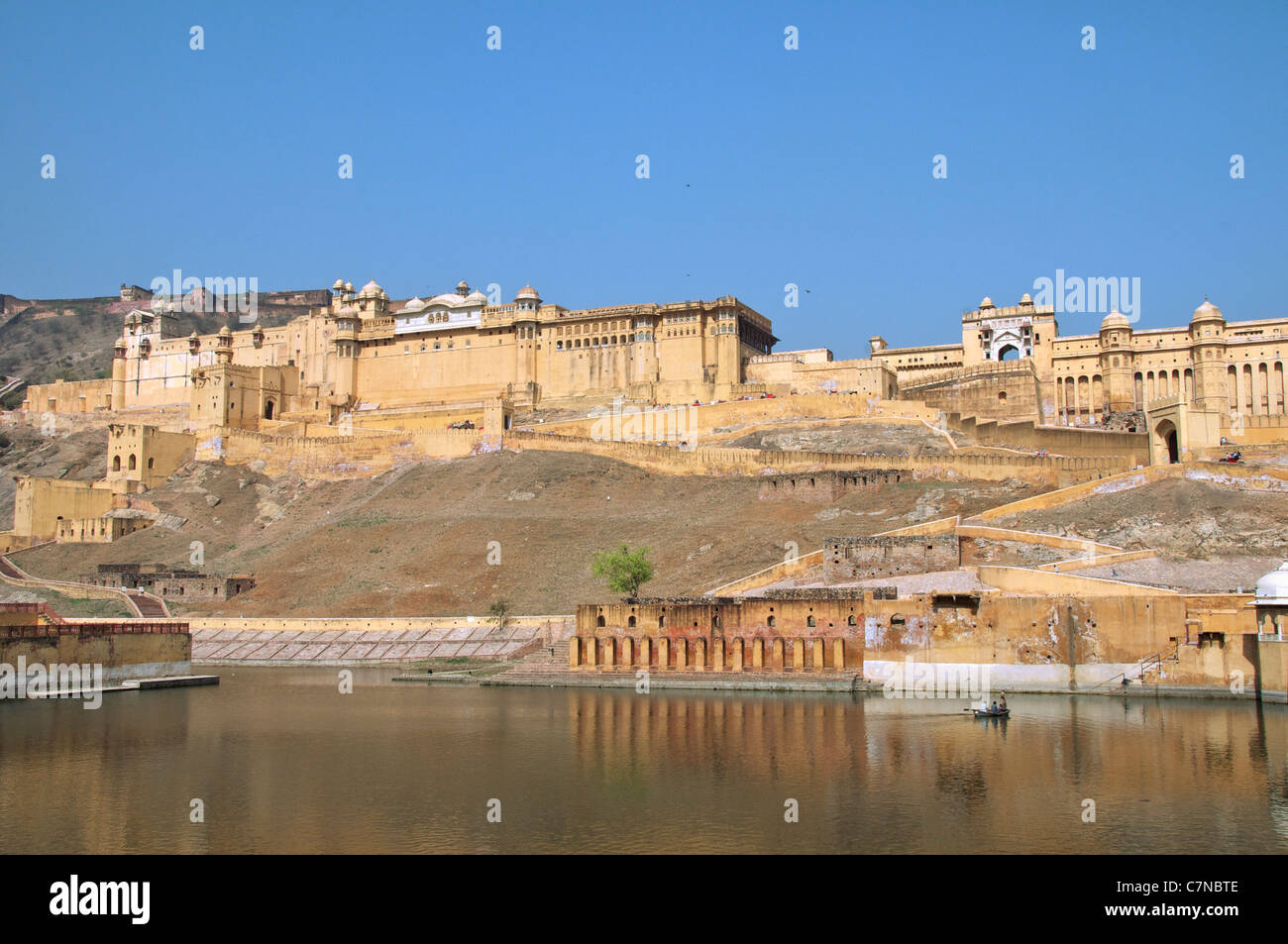 Panoramic view Amber Palace Rajasthan India Stock Photo