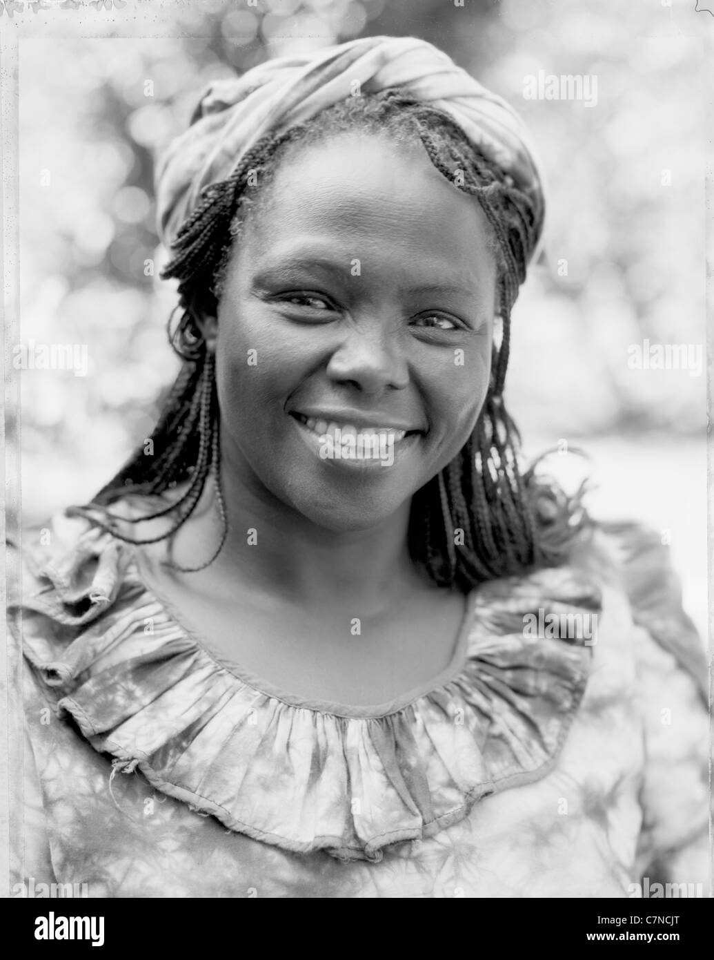 Wangari Maathai winner of the Nobel peace prize 2005 Stock Photo