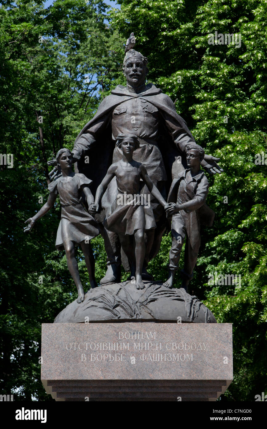 Monument to the Anti-Fascism Fighters in Moscow, Russia Stock Photo