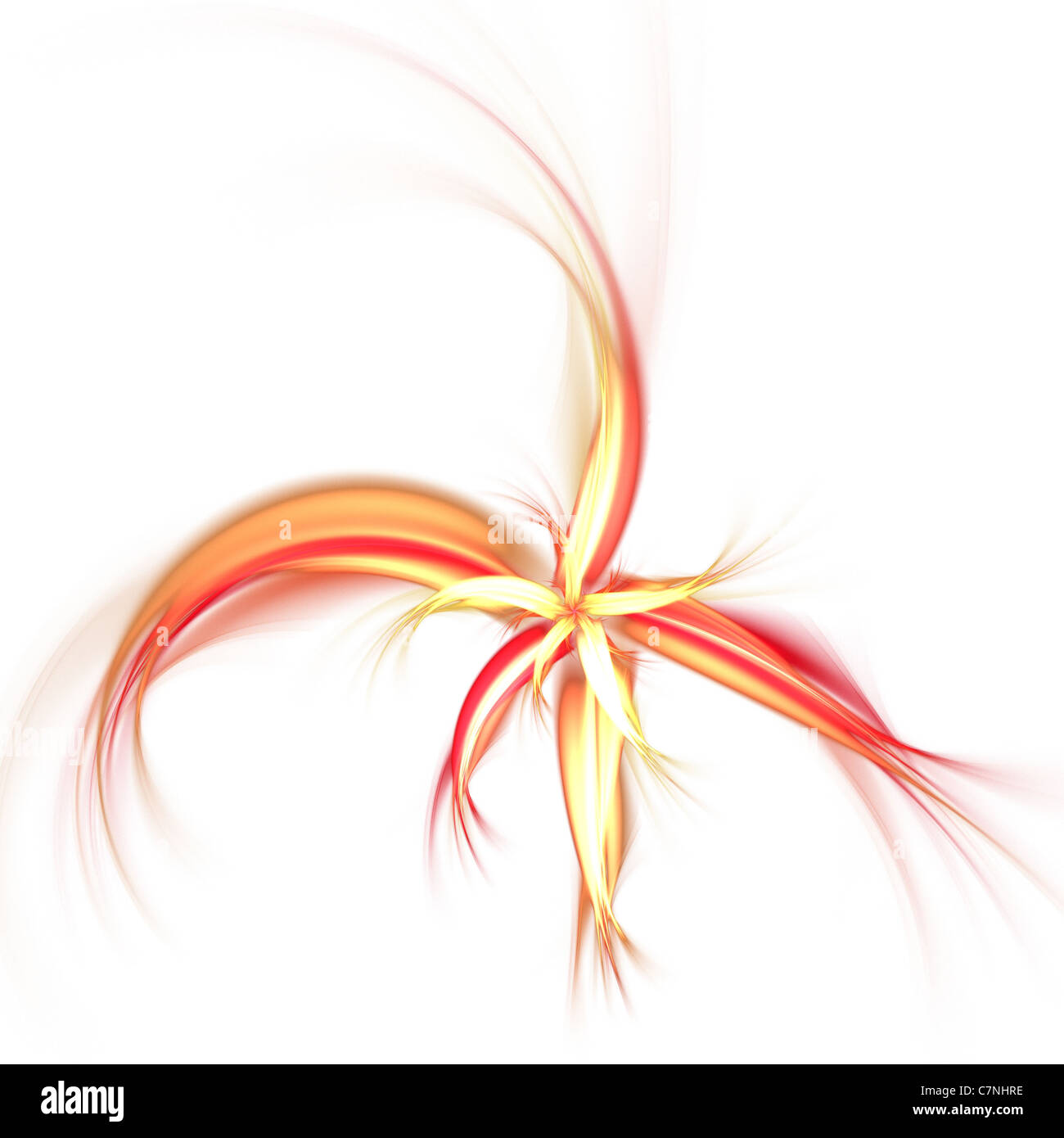 An abstract spark or flower illustration isolated over white Stock ...