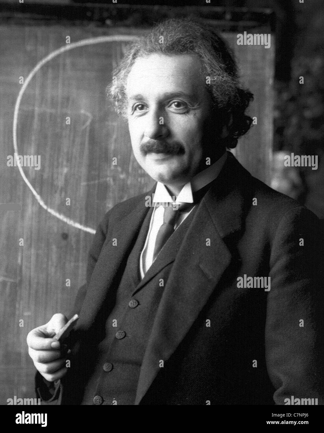 ALBERT EINSTEIN (1879-1955) German theoretical physicist in 1921 Stock Photo