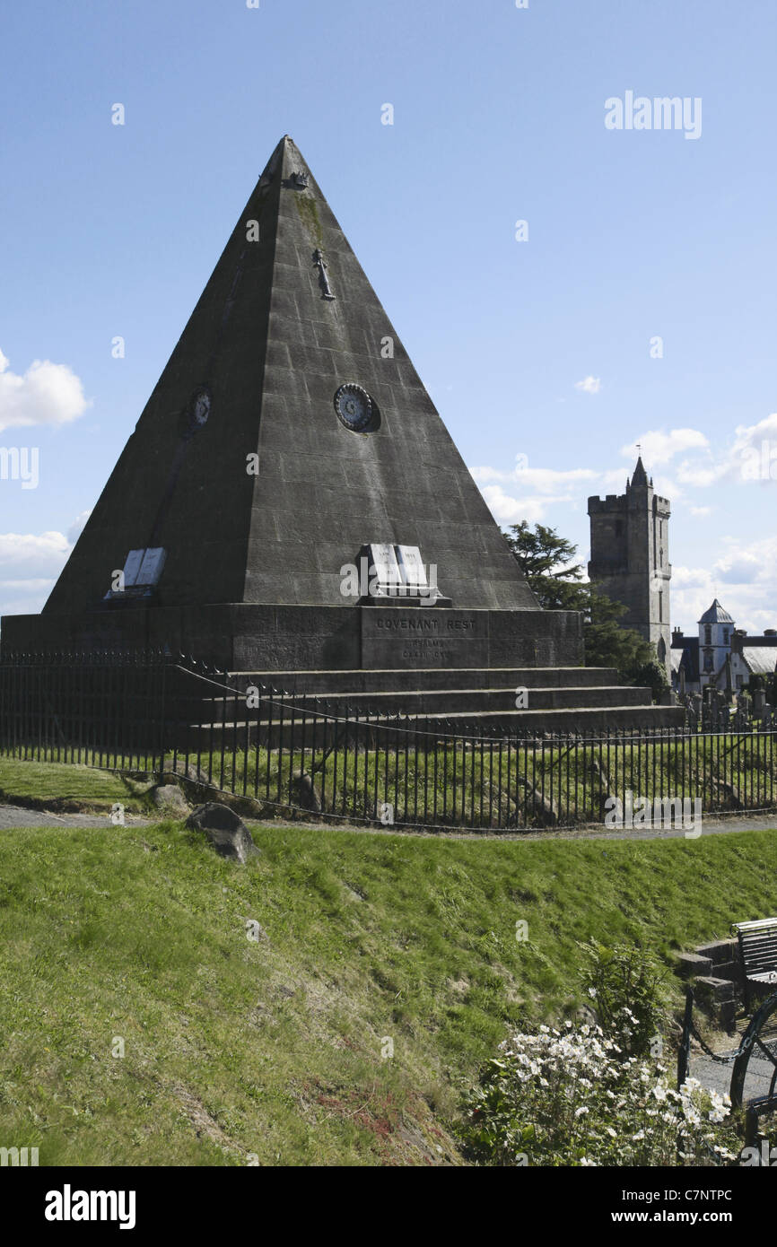 The star pyramid stirling old town scotland stock photo alamy