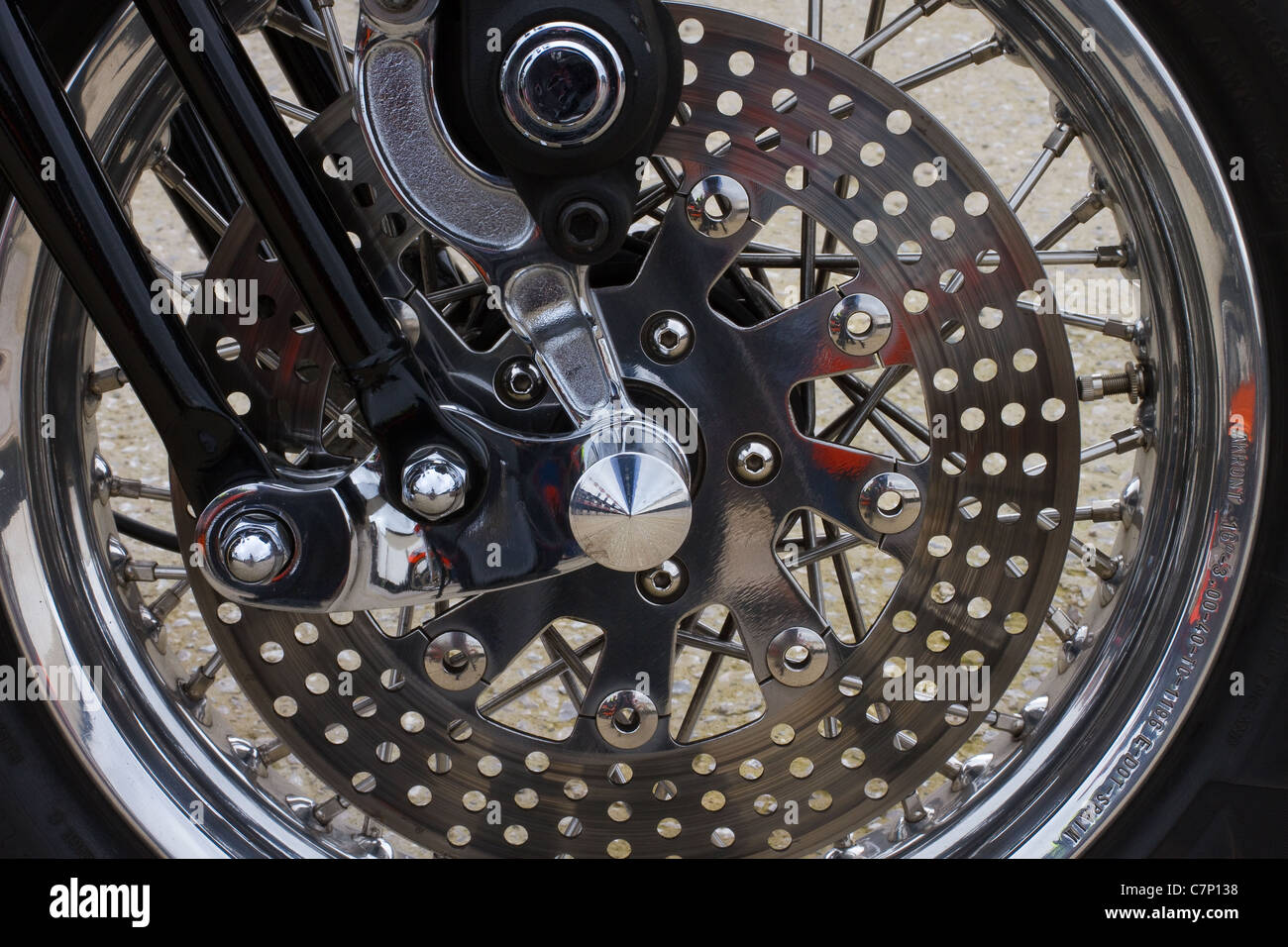 Front Wheel Assembly Classic Motorcycle Parts, Detail, Construction