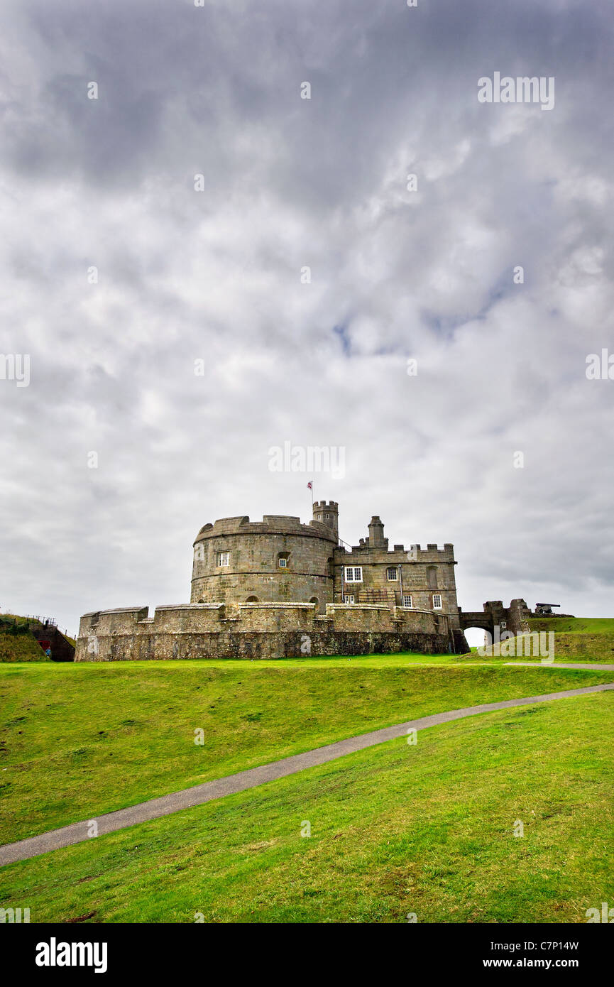 Pendennis Castle in n Falmouth Cornwall. Stock Photo