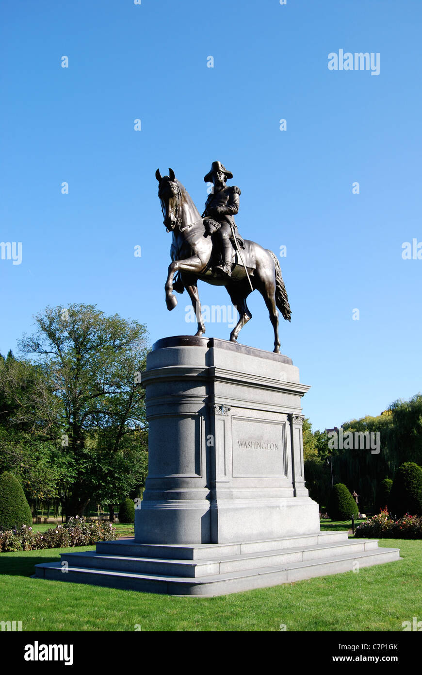 Boston Common Park Statue Stock Photos & Boston Common Park Statue