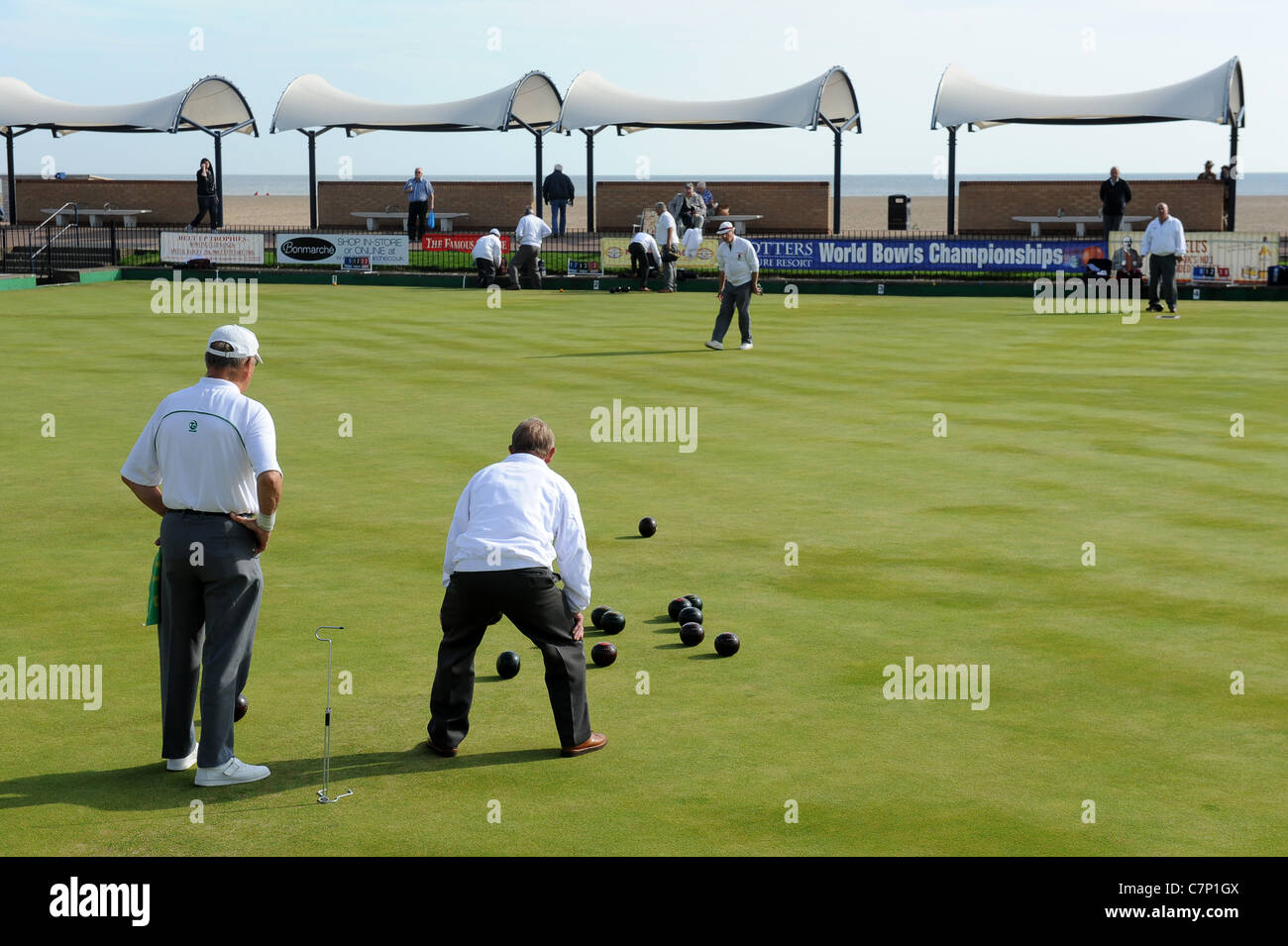 The Britannia Bowlings Greens Great Yarmouth Norfolk England Uk Stock
