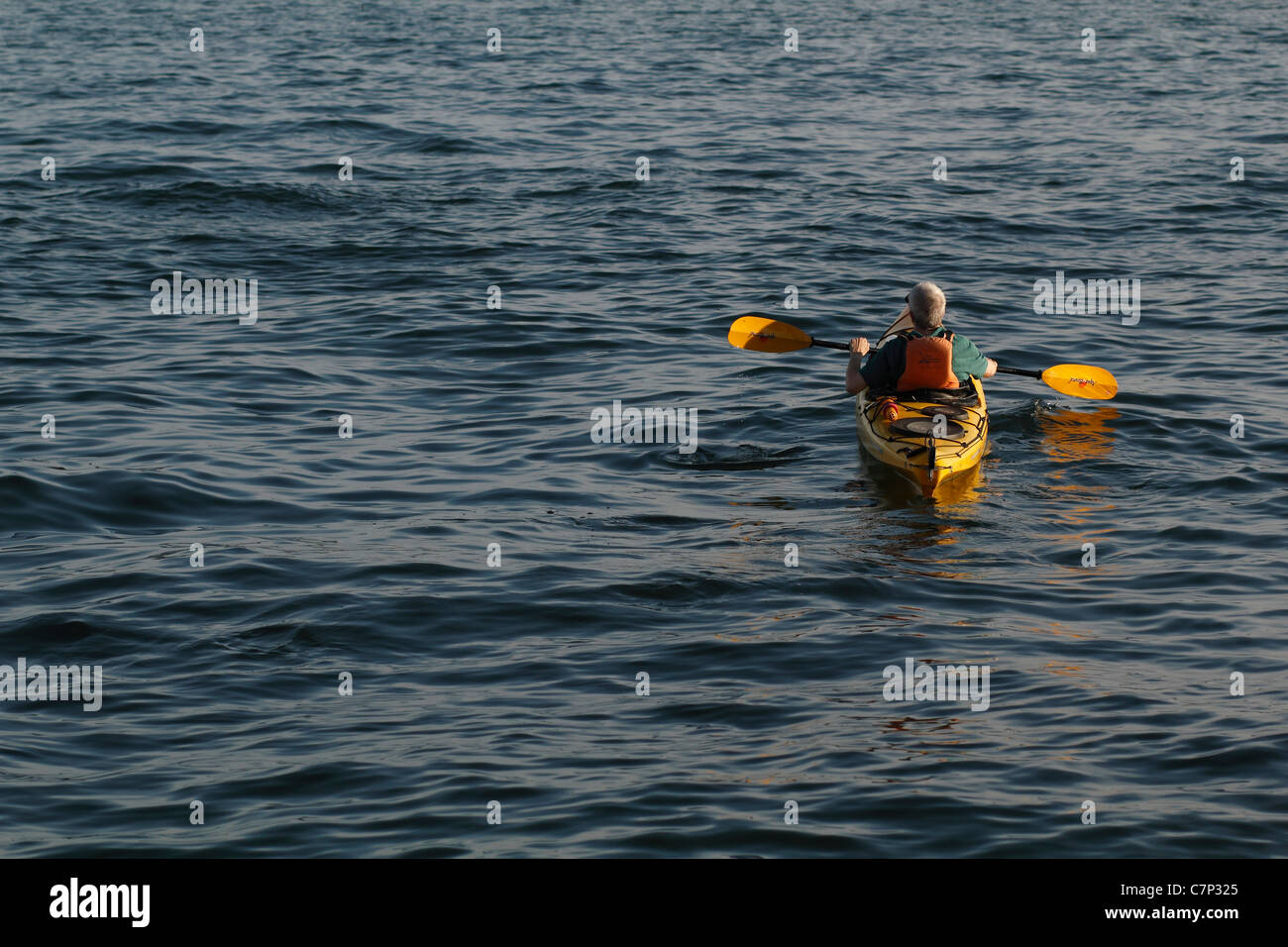Kayak On Water Stock Photo Alamy