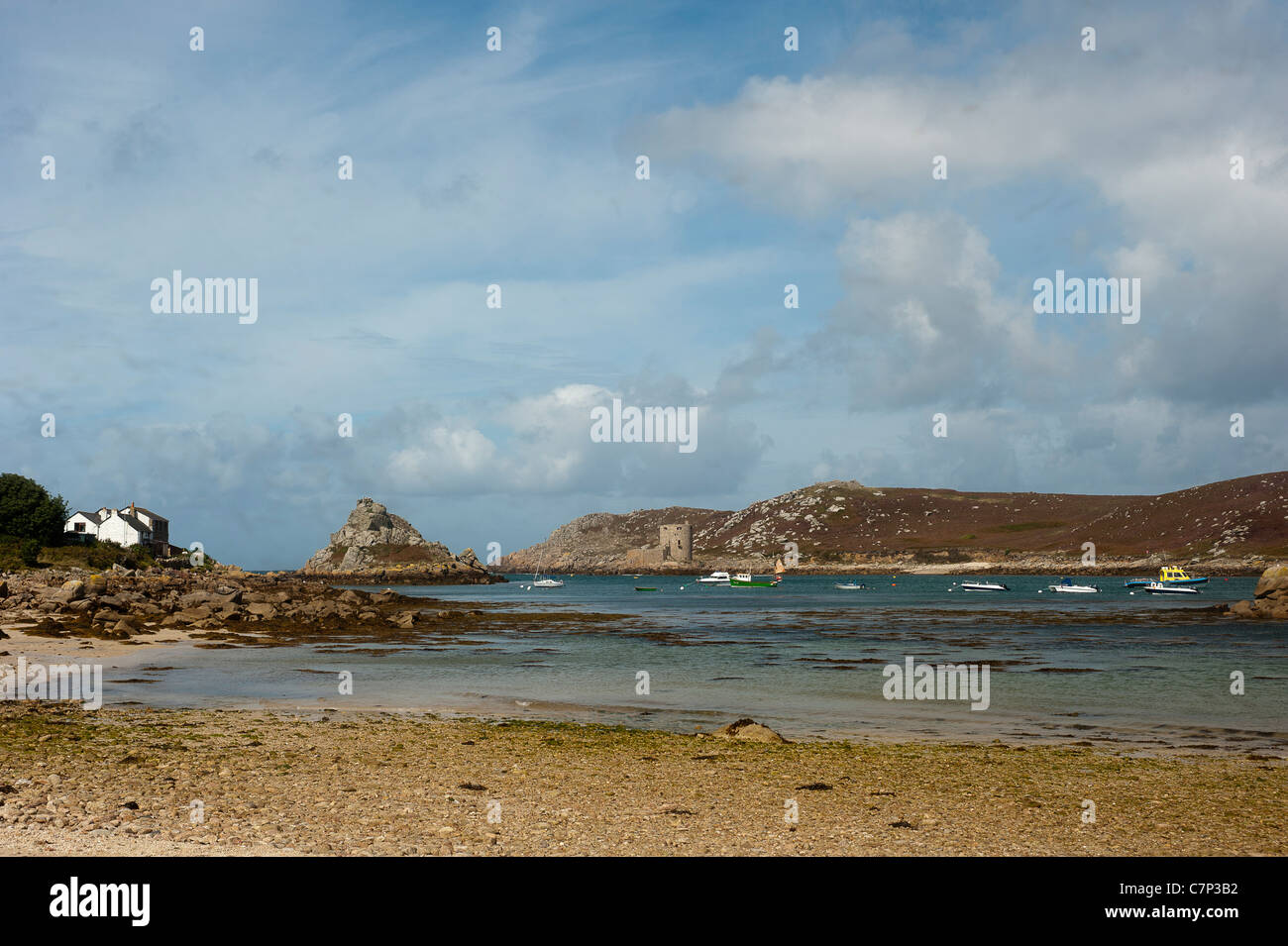 The Isles of Scilly of the West Coast of Cornwall Stock Photo Alamy