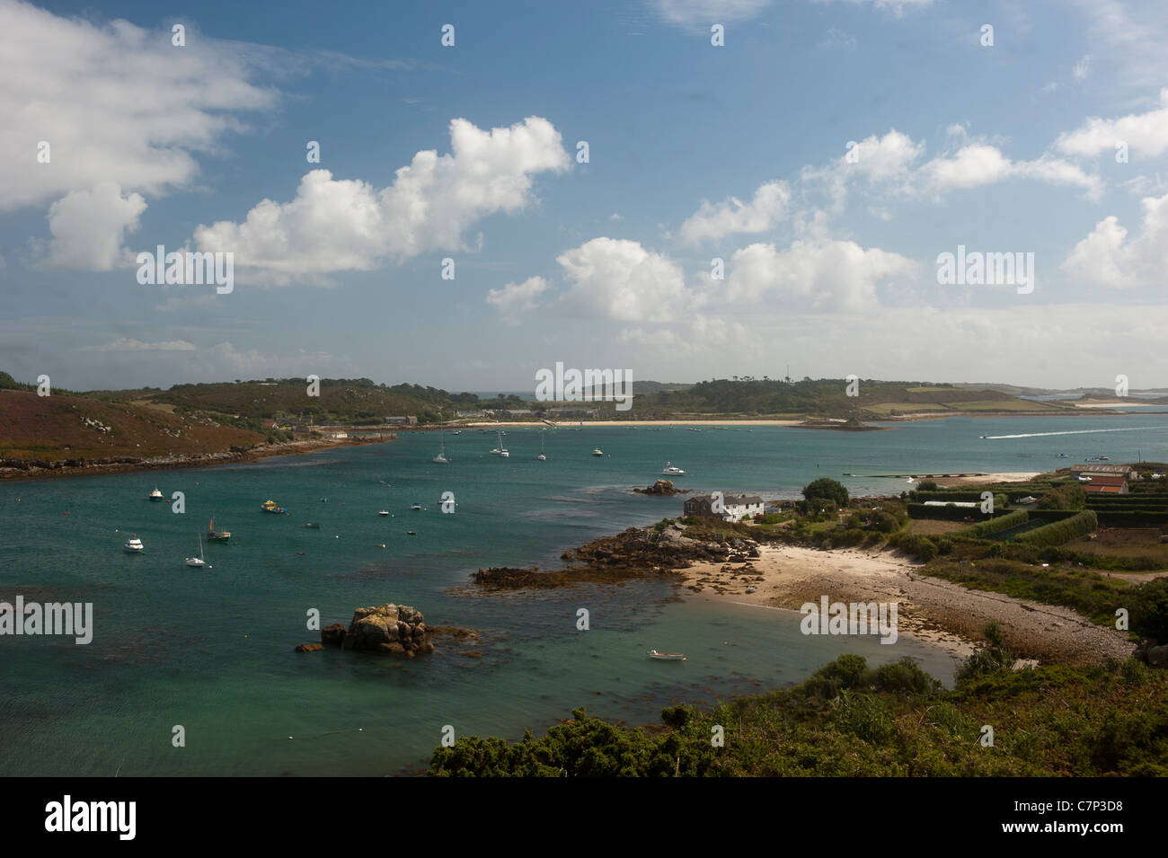 The Isles of Scilly of the West Coast of Cornwall Stock Photo Alamy