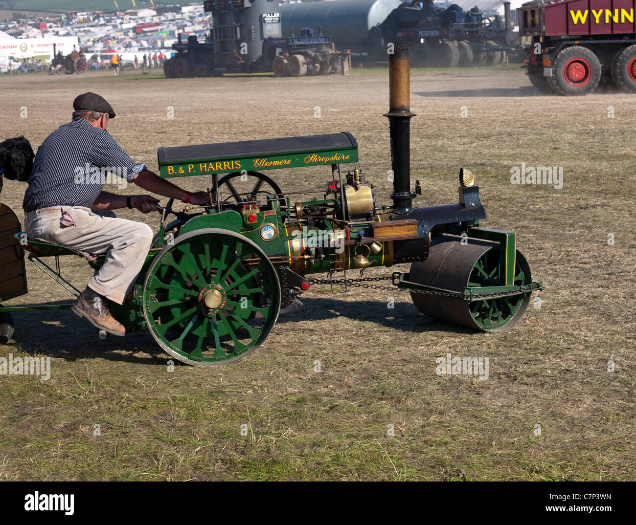minature steam traction engine at the great dorset steam fair Stock Photo
