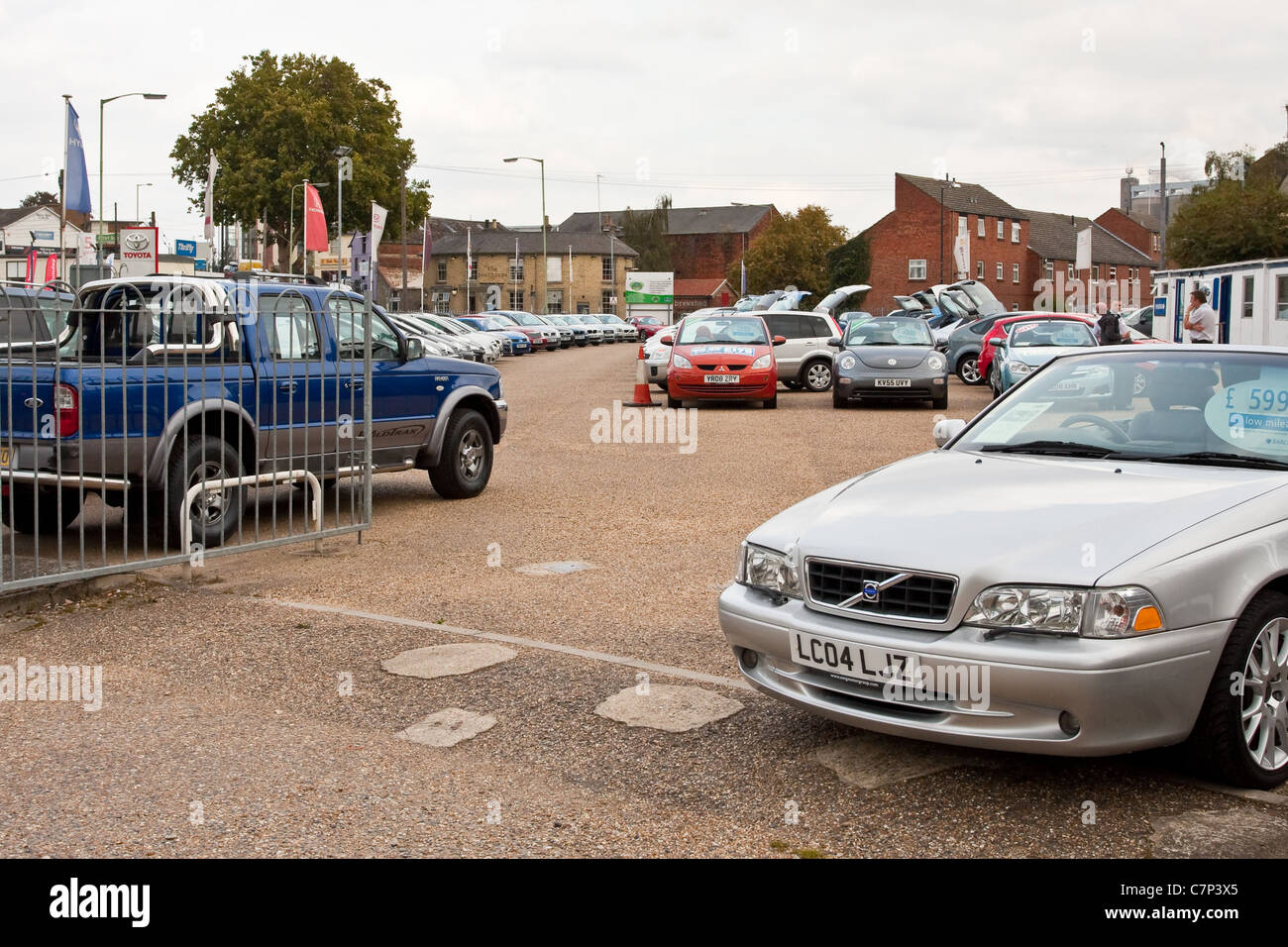 A second hand car sale in Bury St Edmunds, UK Stock Photo