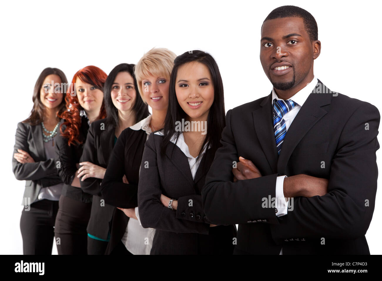 Multi ethnic business team Stock Photo - Alamy