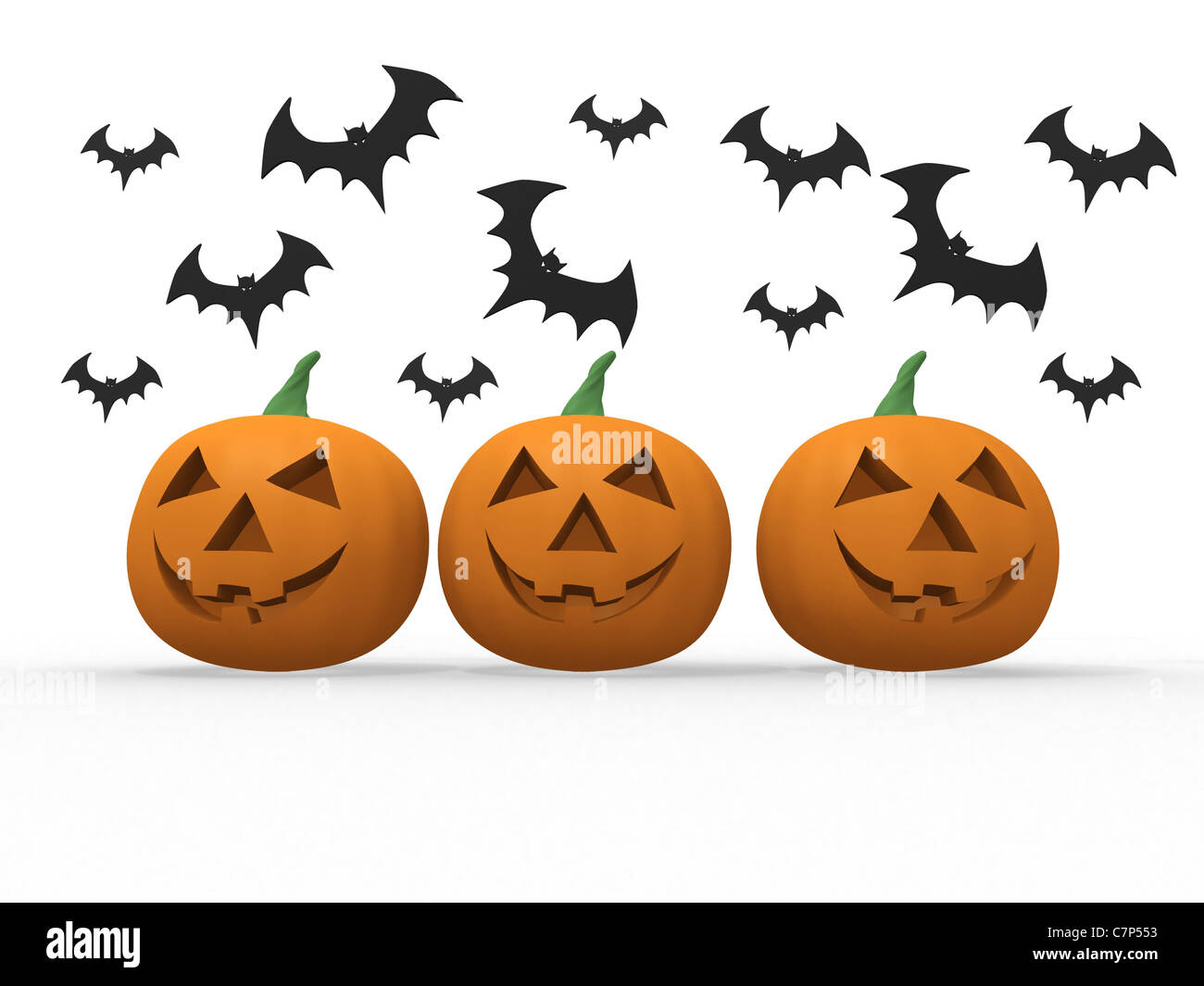 Pumpkin and bats hi-res stock photography and images - Alamy