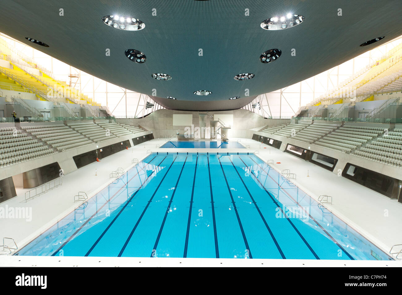 Aquatics Centre for London 2012 Olympic Games Stock Photo