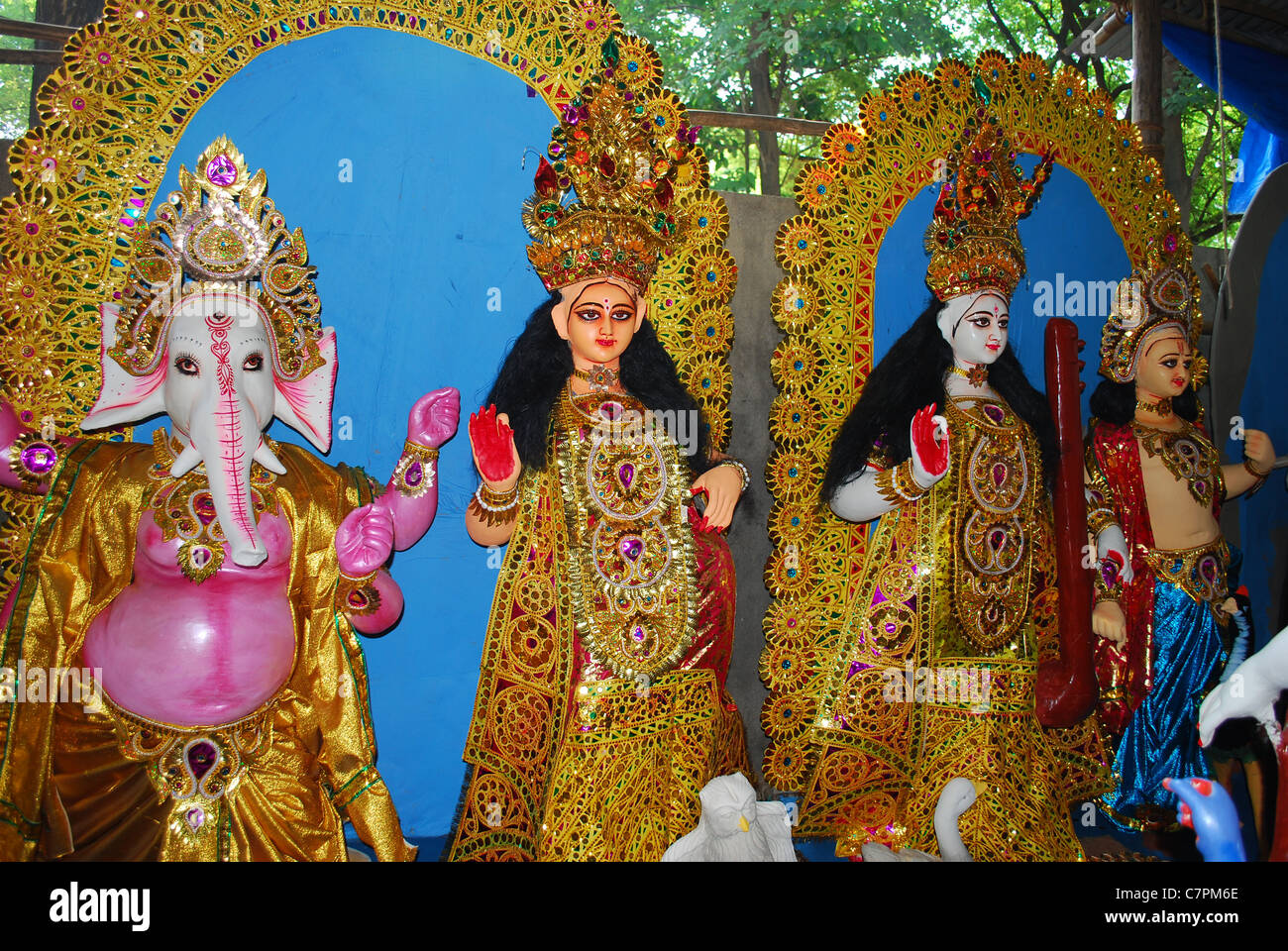 durga festival Stock Photo