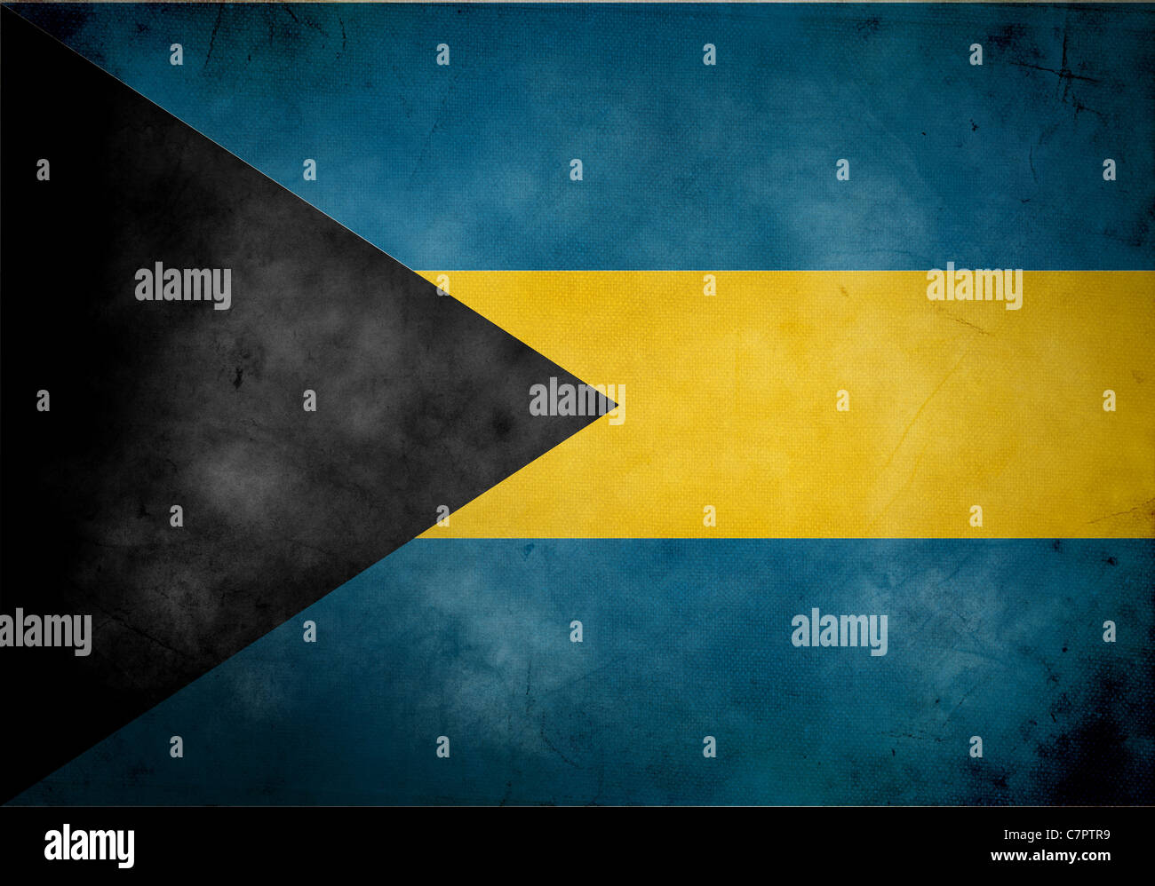 Bahamas flag on old and vintage grunge texture Stock Photo - Alamy