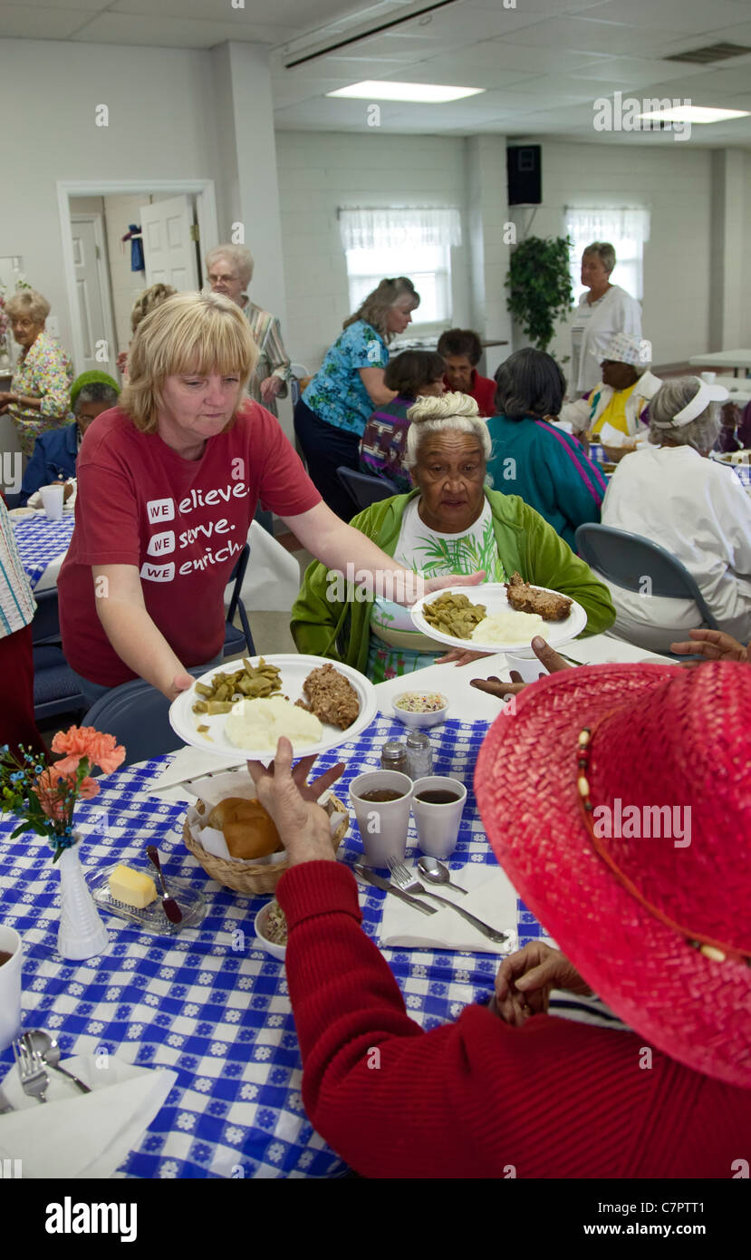 Lunch and Bingo Program for Senior Citizens Stock Photo Alamy