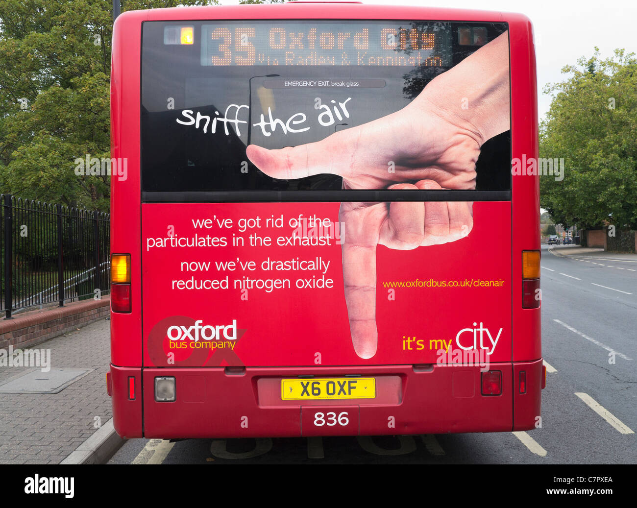 Oxford clean air bus 2 Stock Photo