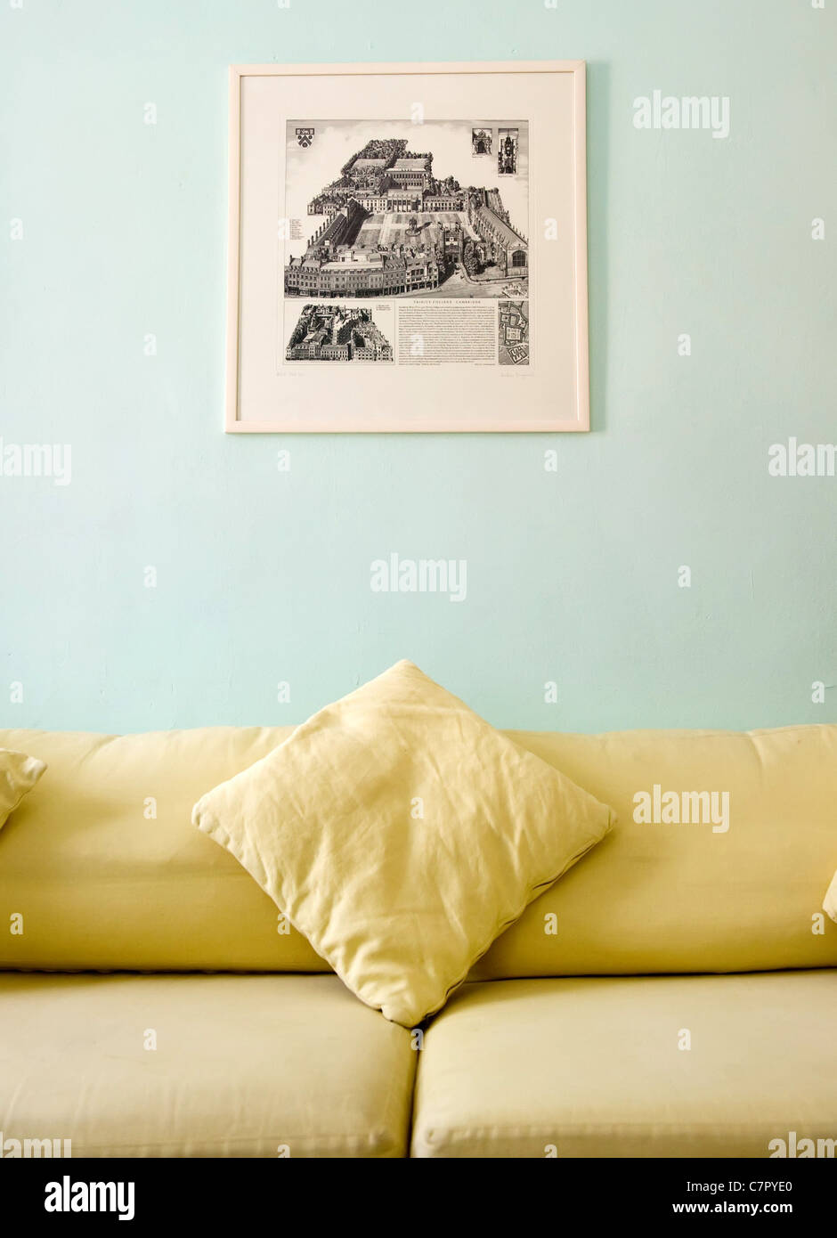 White sofa in modern home Stock Photo Alamy