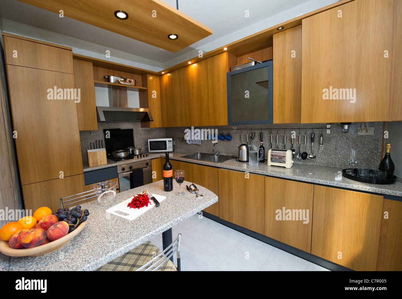 Modern kitchen interior Stock Photo - Alamy