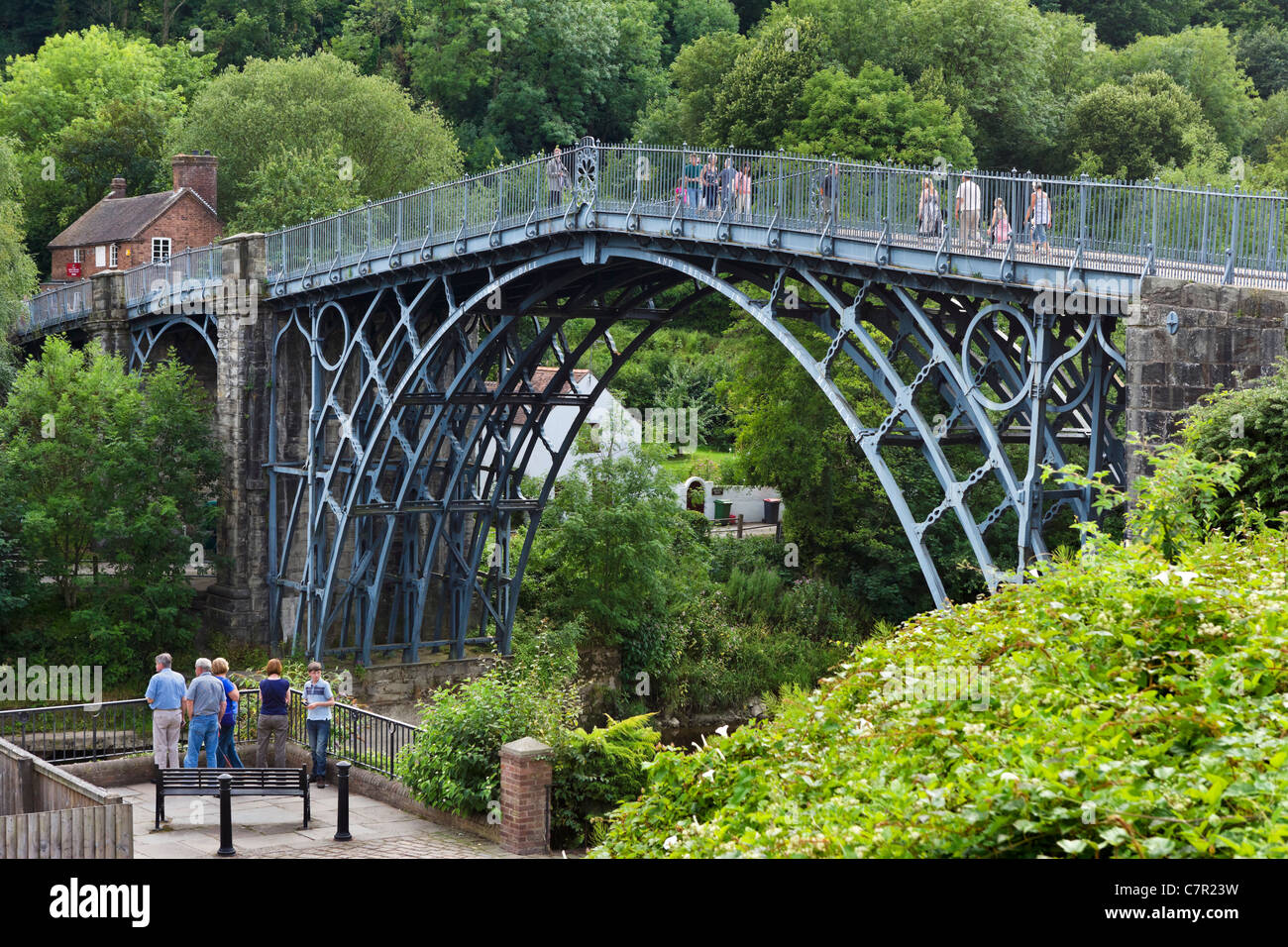 Ironbridge. The famous Iron Bridge spanning the River Severn in the
