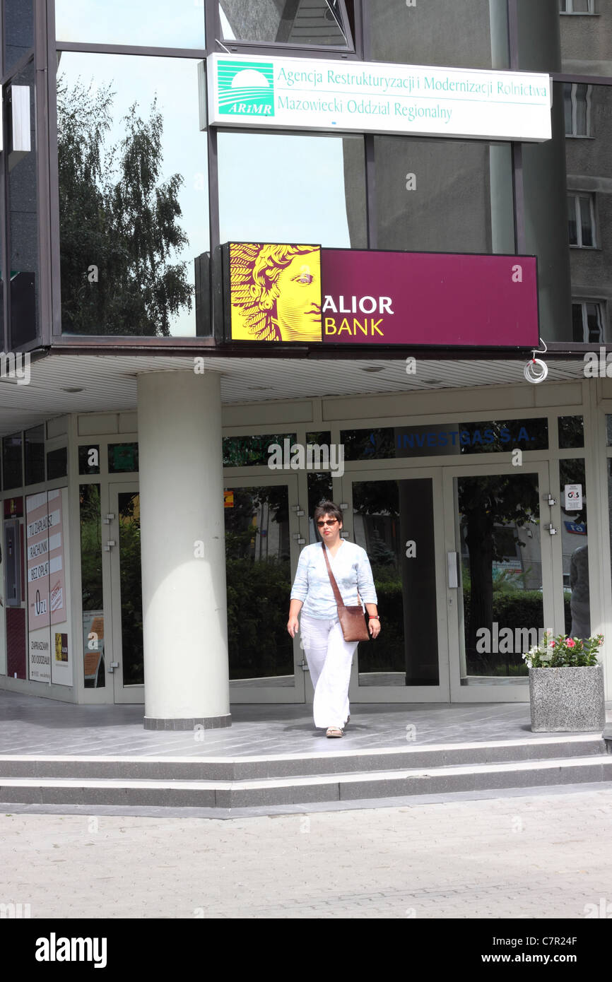 Alior Bank branch in Warsaw Poland Stock Photo