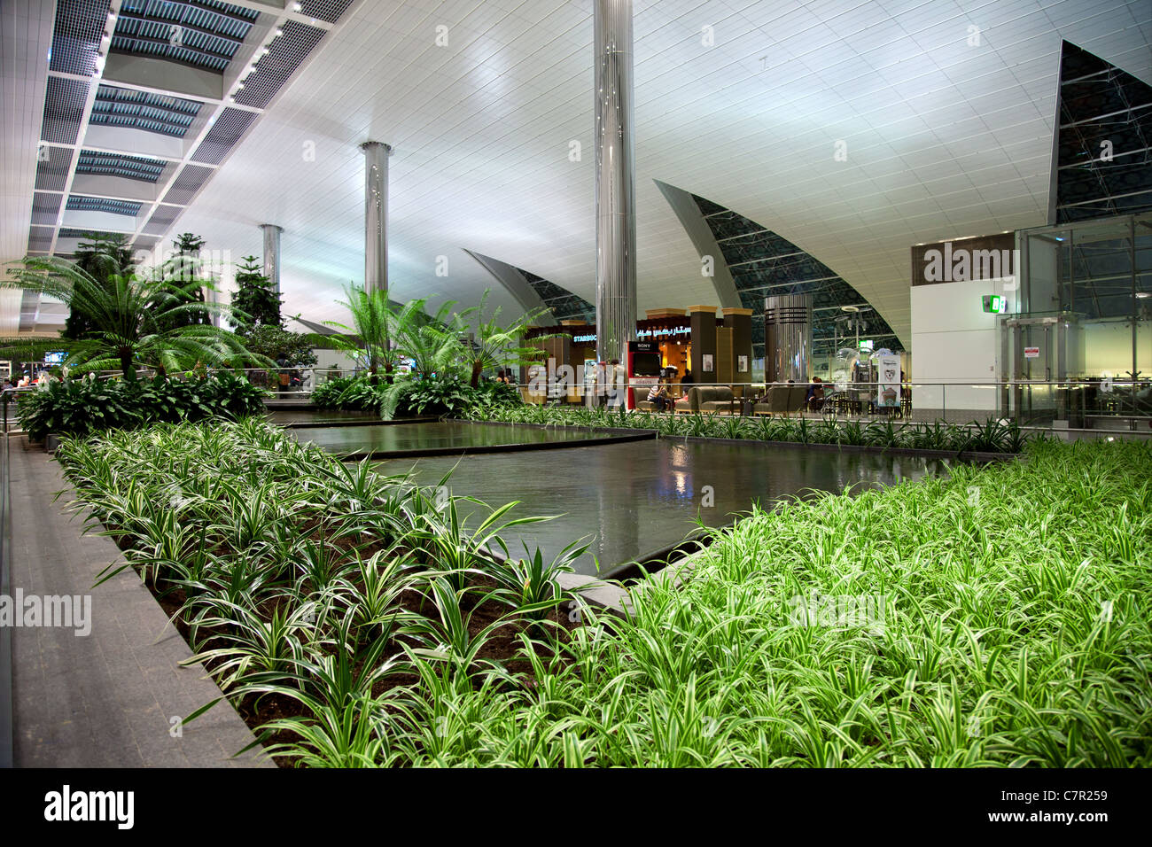 Modern design at Dubai Airport, UAE Stock Photo Alamy