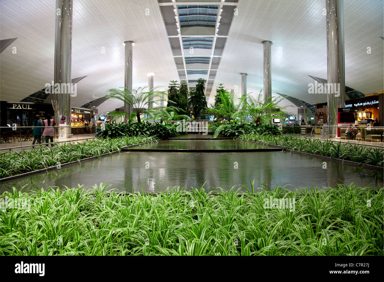 Modern design at Dubai Airport, UAE Stock Photo Alamy