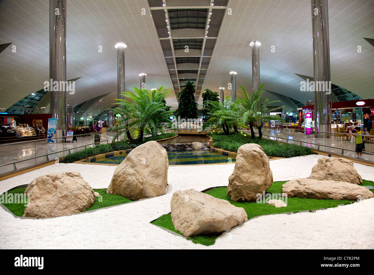 Modern design at Dubai Airport, UAE Stock Photo Alamy