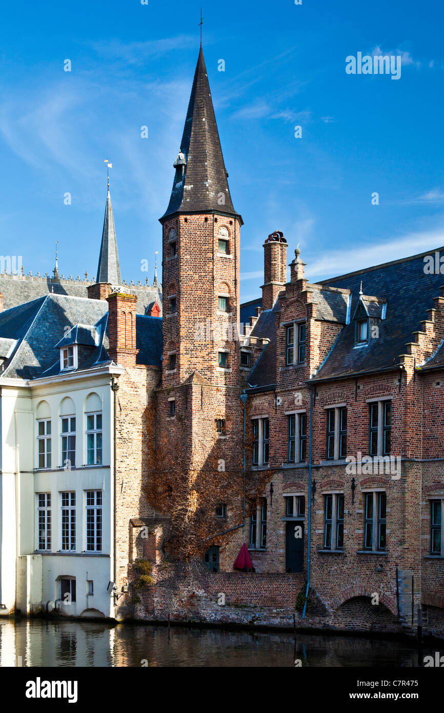 The Rozenhoedkaai, Rosaire Quay or Quay of the Rosary in Bruges