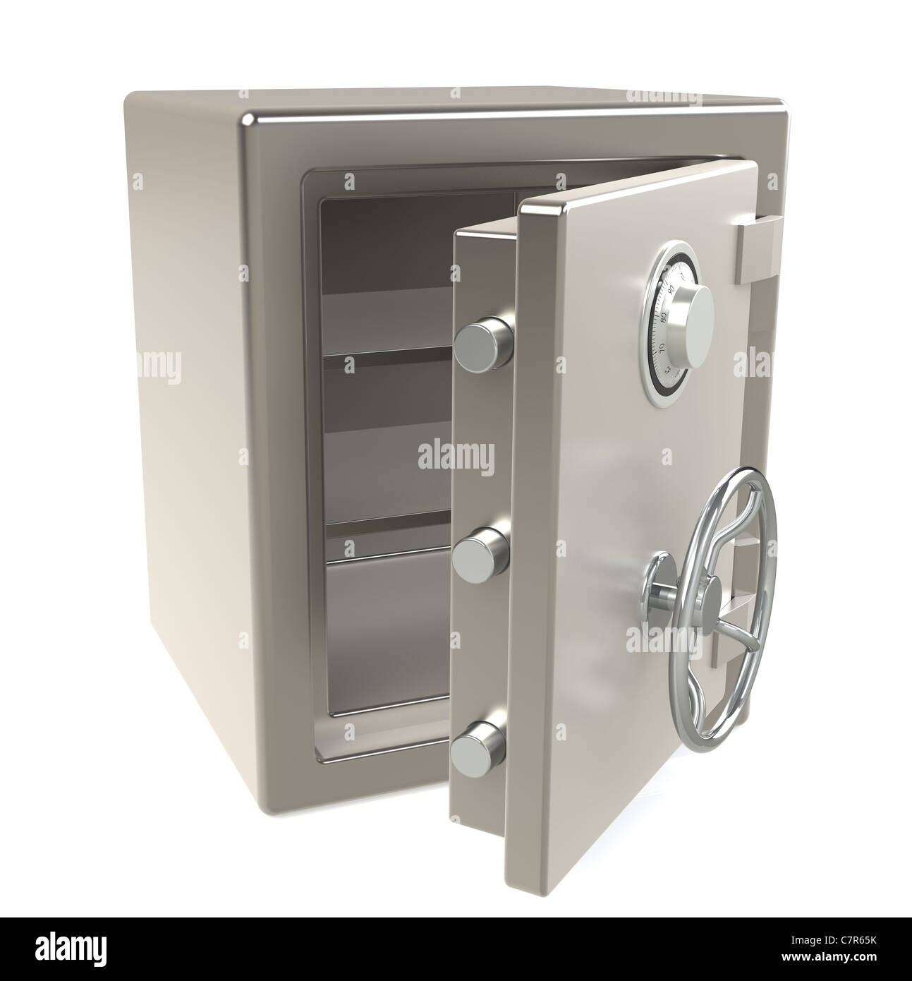 An open Safe with Combination lock Stock Photo Alamy