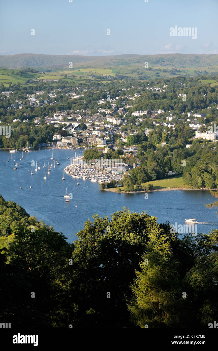 Windermere. Lake District National Park, Cumbria, England. N.E. over