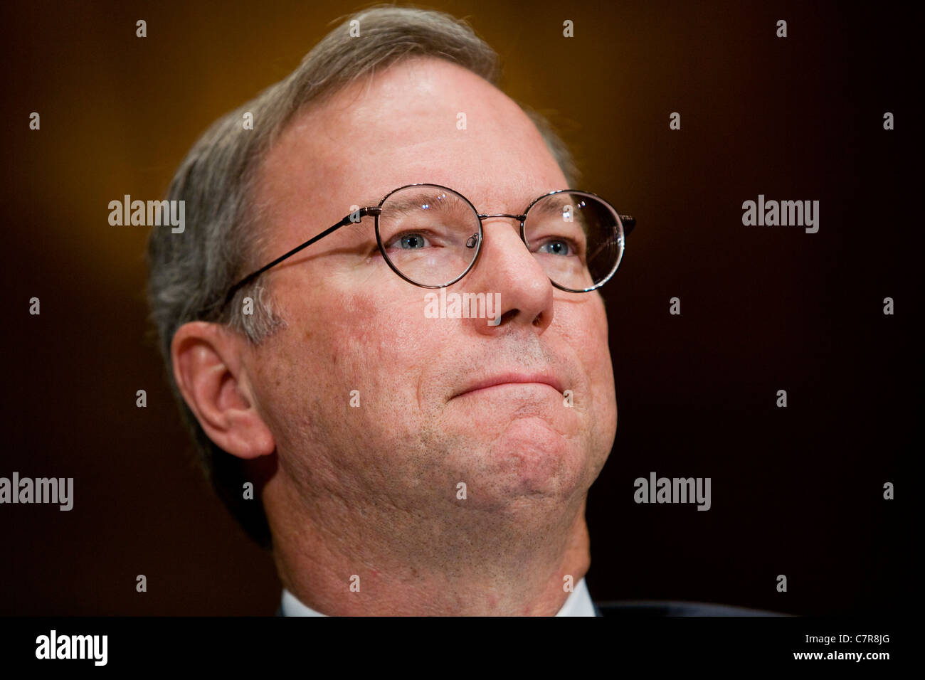 Former Google CEO and current Executive Chairman Eric Schmidt. Stock Photo