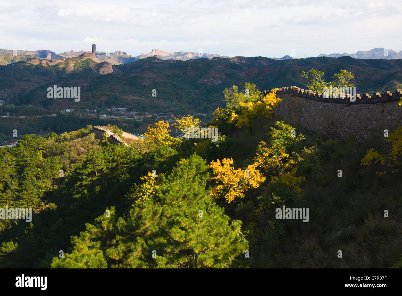 Walls of Chengde Mountain Resort and its Outlying Temples, Hebei Province, China Stock Photo