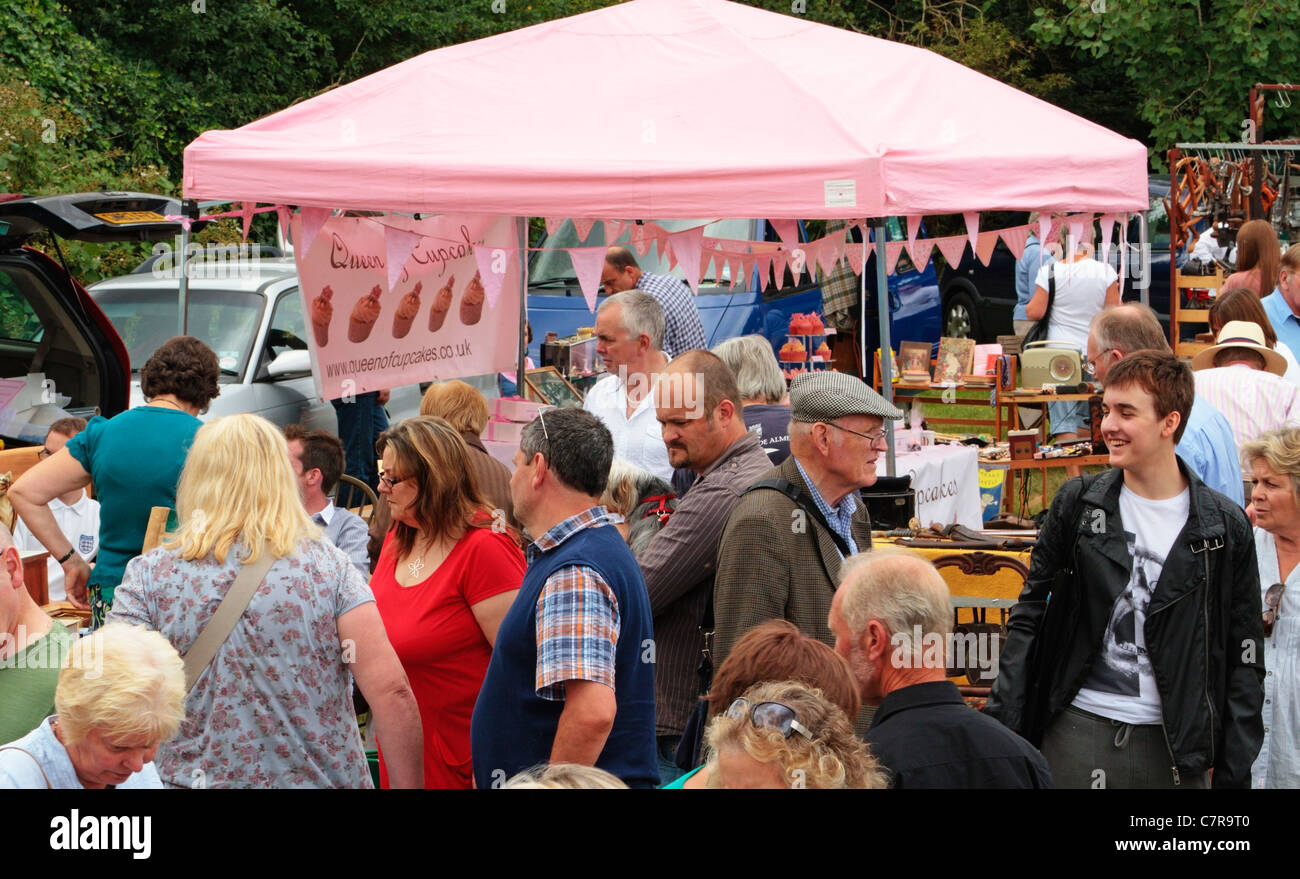 Bungay Antique Street Market Fair, Castle Meadow, Suffolk, United