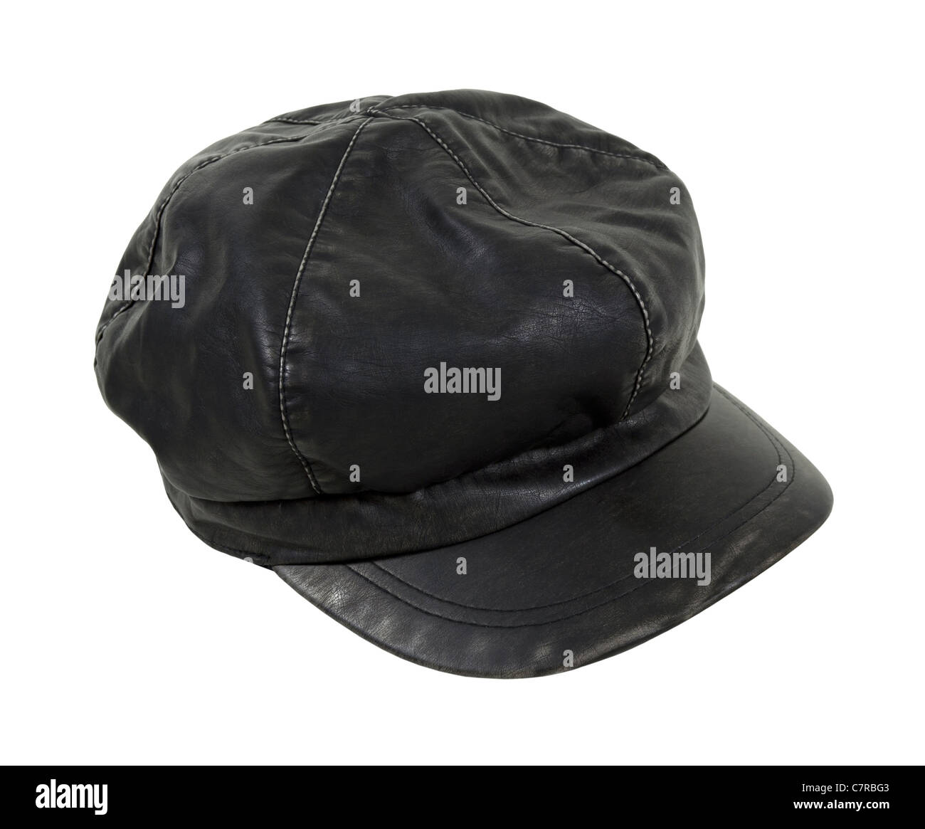 leather driving cap