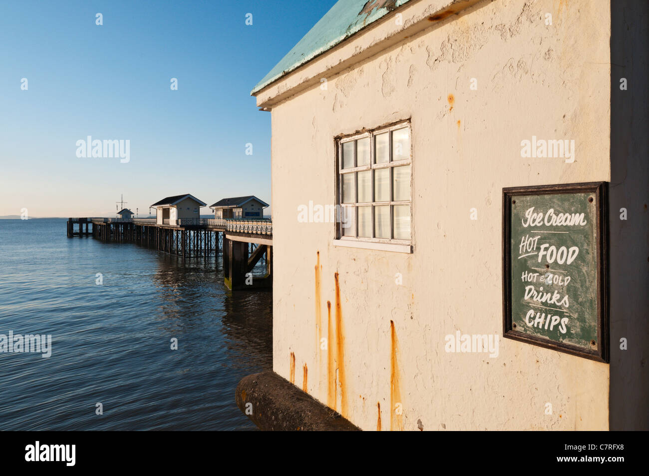 Penarth Pier, Penarth, Vale of Glamorgan, South Wales. UK. Stock Photo