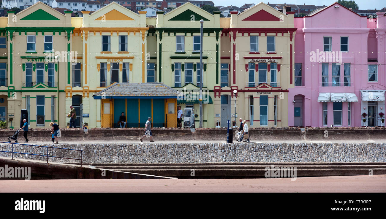 Buildings on the seafront at Paignton, Tor Bay, Devon, England. Stock Photo