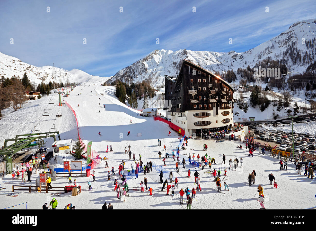Italy, Lombardy, Foppolo ski slopes Stock Photo - Alamy