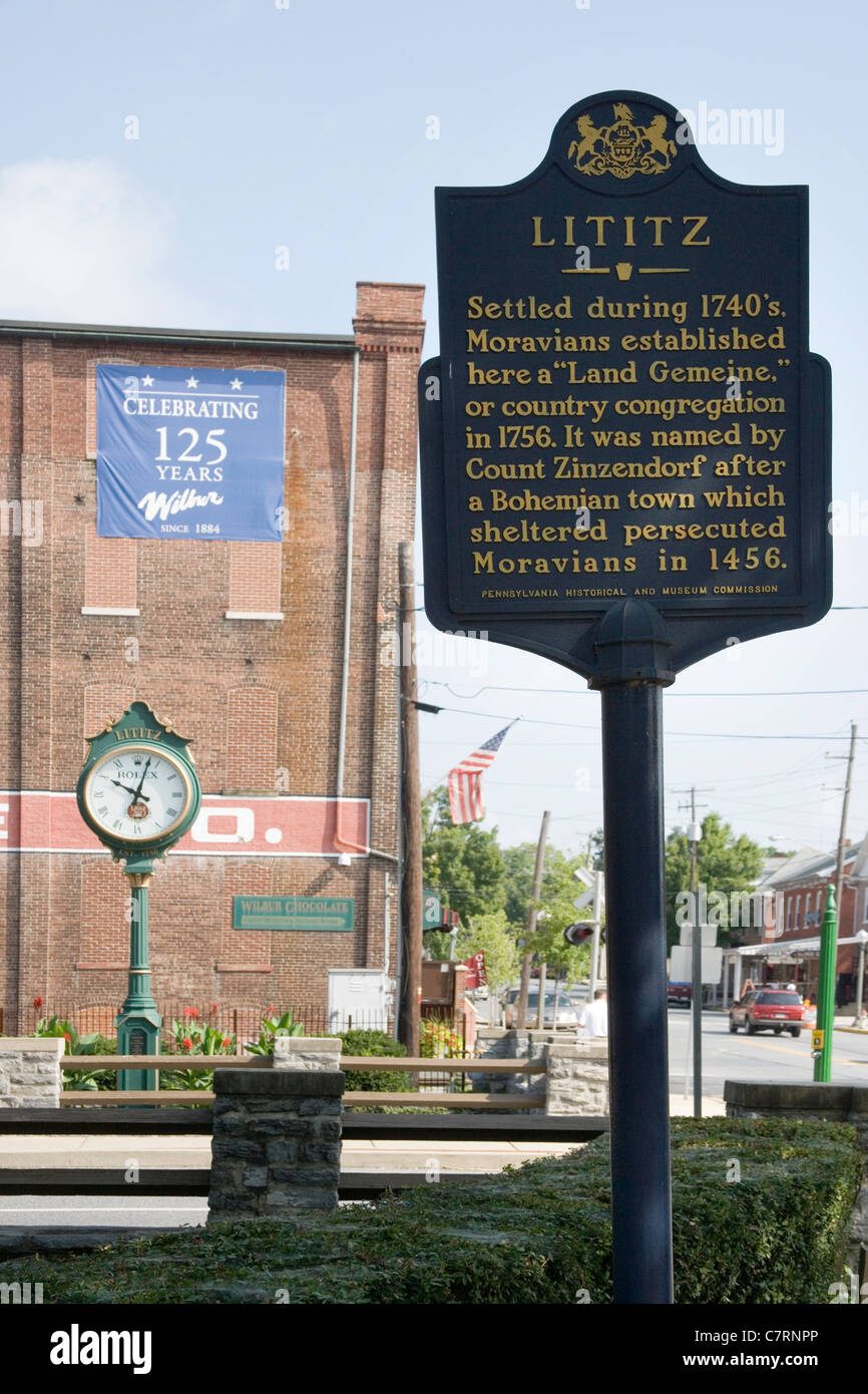 lititz home of the wilber chocolate factory pennsylvania usa Stock Photo Alamy