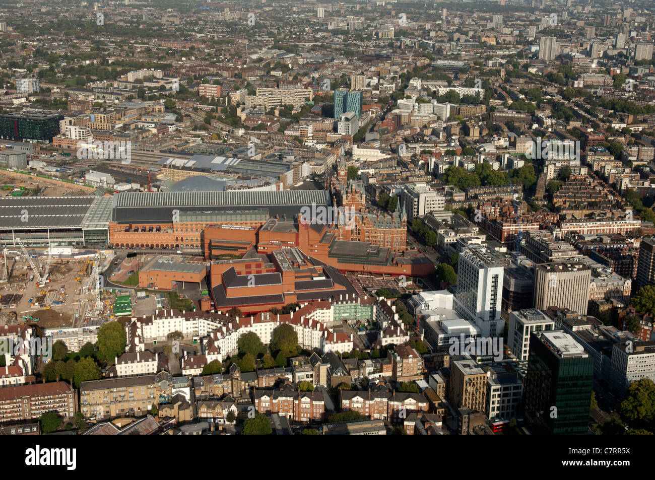 Aerial view of st pancras hi-res stock photography and images - Alamy