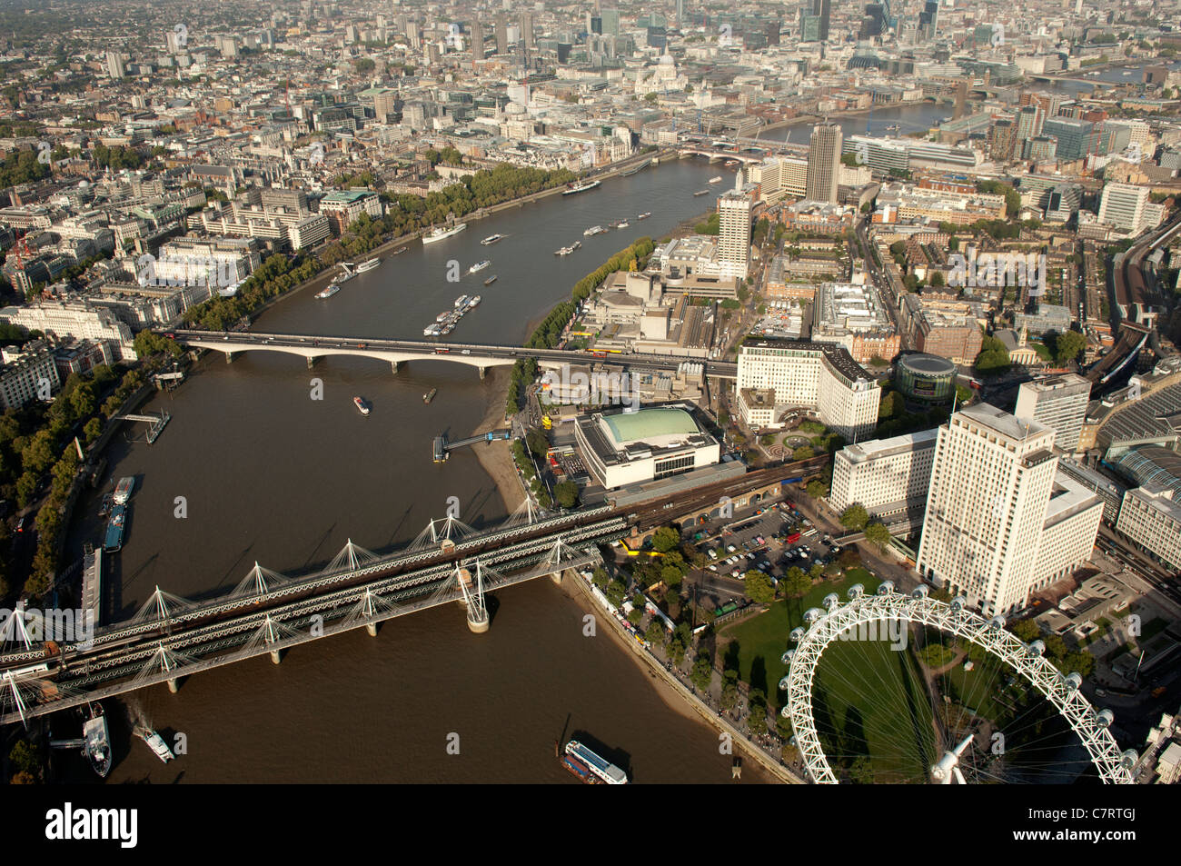 London and the River Thames from the air Stock Photo - Alamy