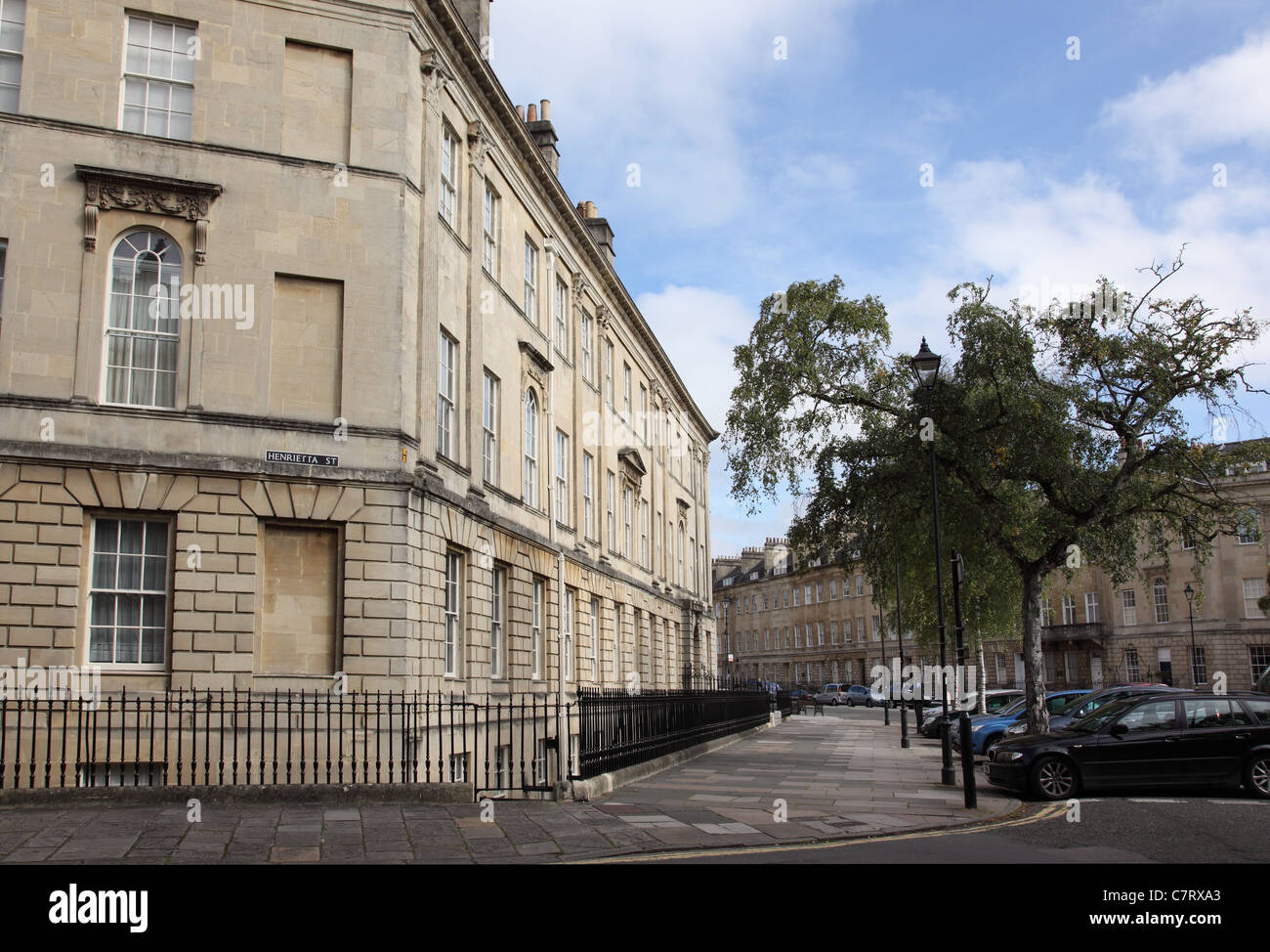 Henrietta Street off of Great Pulteney Street Bath, England, UK Stock