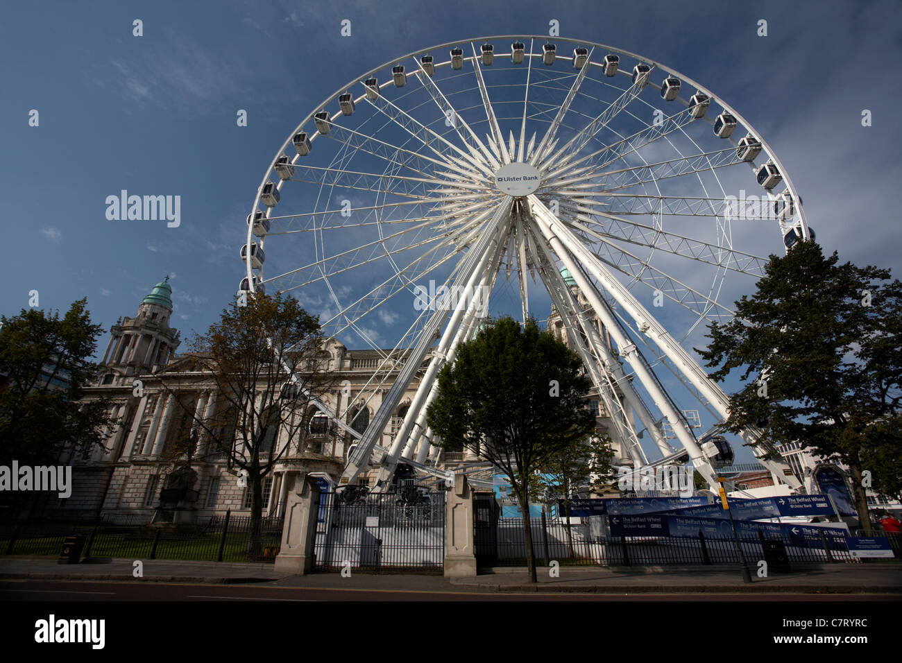 The Big Wheel at Belfast City Hall, Donegall Square, Belfast, Northern Ireland, UK. Stock Photo